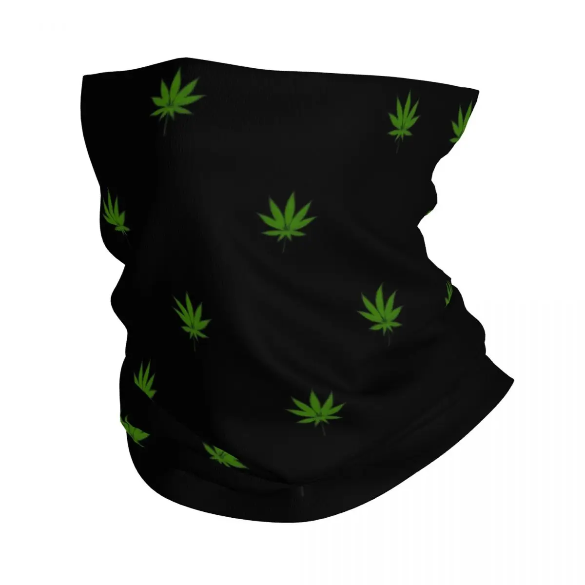 Weed Pattern Smoke Bandana Neck Gaiter Printed Balaclavas Magic Scarf Outdoor Headwear Fishing Unisex Adult Winter Motorcycle