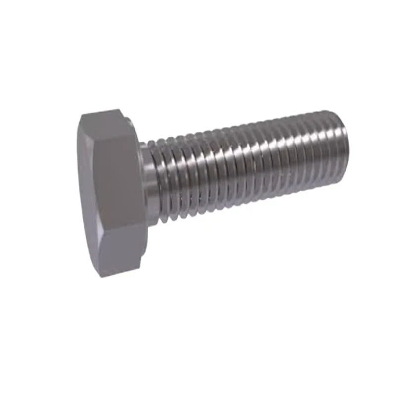 Stainless steel hexagon head bolts Mechanically fastening basic components hexagon head bolts CNC turning milling machining