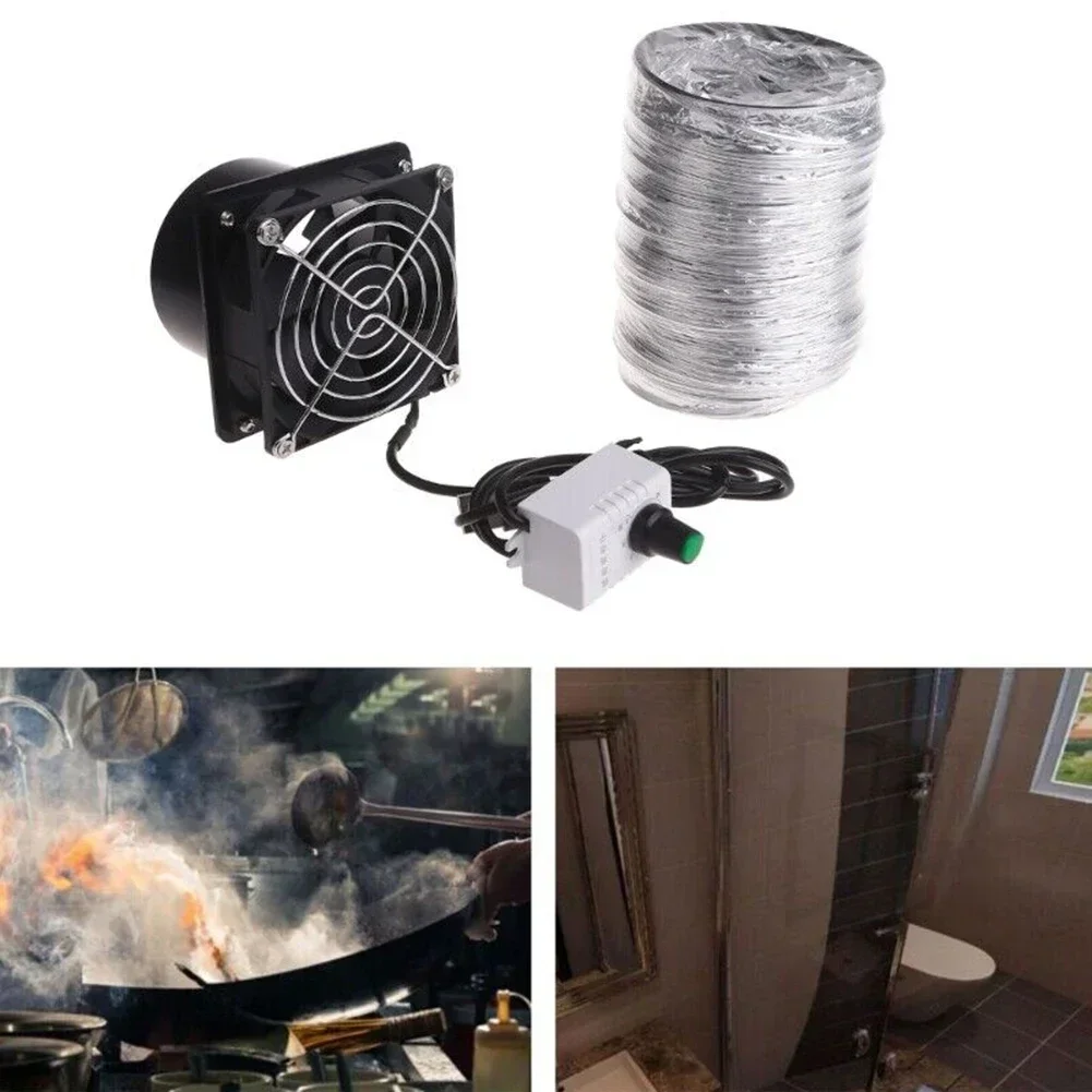 

1Set Adjustable Speed Solder Smoke Absorber ESD Fume Extractor Fan Pipe Duct Exhuast Fan With 2M Pipe Tub Ventilation Fan