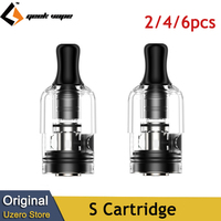 2/4/6pcs Original Geekvape S Pod Cartridge 2ml Atomizer with 0.8ohm 1.2ohm coil For E Cigarette Wenax S3  Stylus 3/Wenax S3 EVO