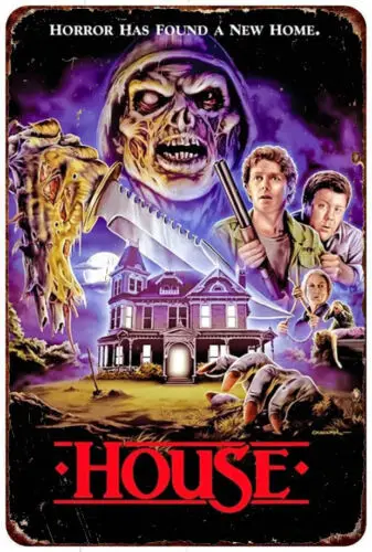 

1996 House horror movie poster Vintage LOOK Reproduction metal sign