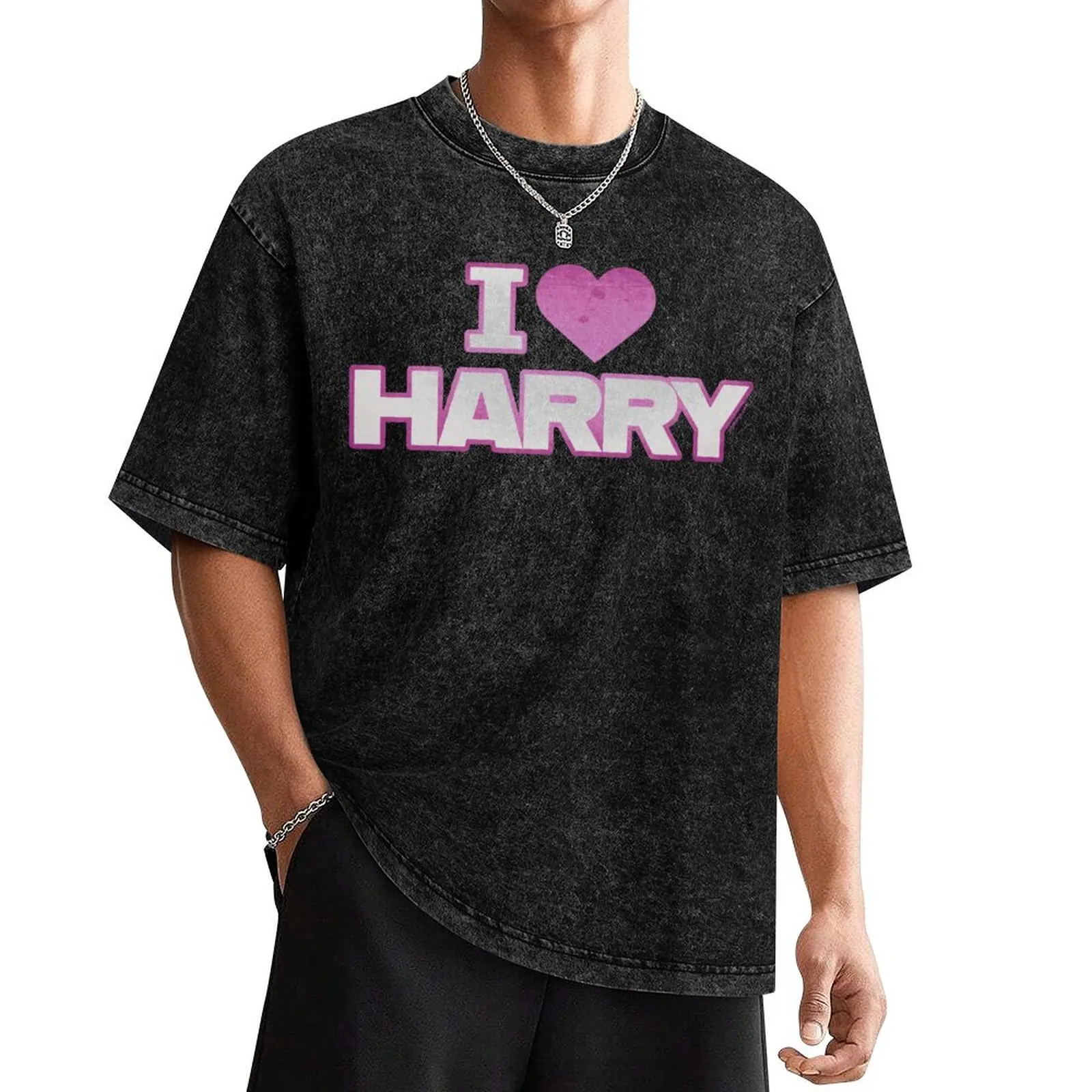 I Love Harry T-Shirt for a boy summer tops vintage men tshirt