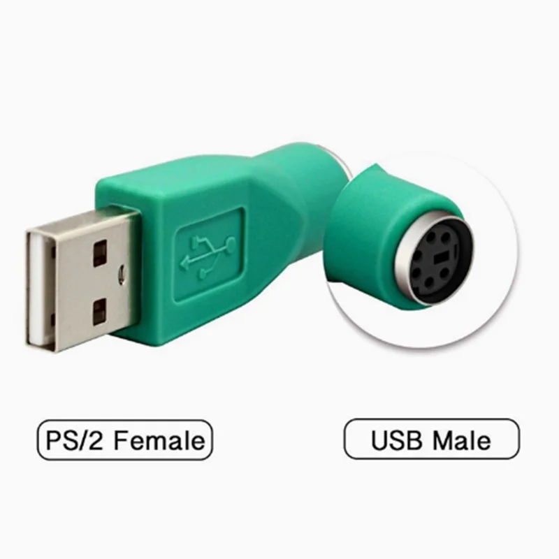 USB Female to PS2 PS / 2 Male Adapter Converter Keyboard Mouse and Mouse Adapter USB A type Male to PS / 2 6 Pin Mini Din Female image 5