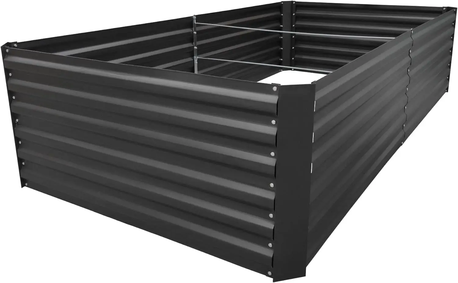 

8x4x2FT Metal Raised Garden Bed Kit, Galvanized Outdoor Garden Bed Planter Box for Vegetables, Flowers, Herbs, Succulents and Mo