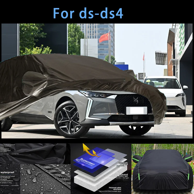 

For ds-ds4 Outdoor Protection Full Car Covers Snow Cover Sunshade Waterproof Dustproof Exterior Car accessories