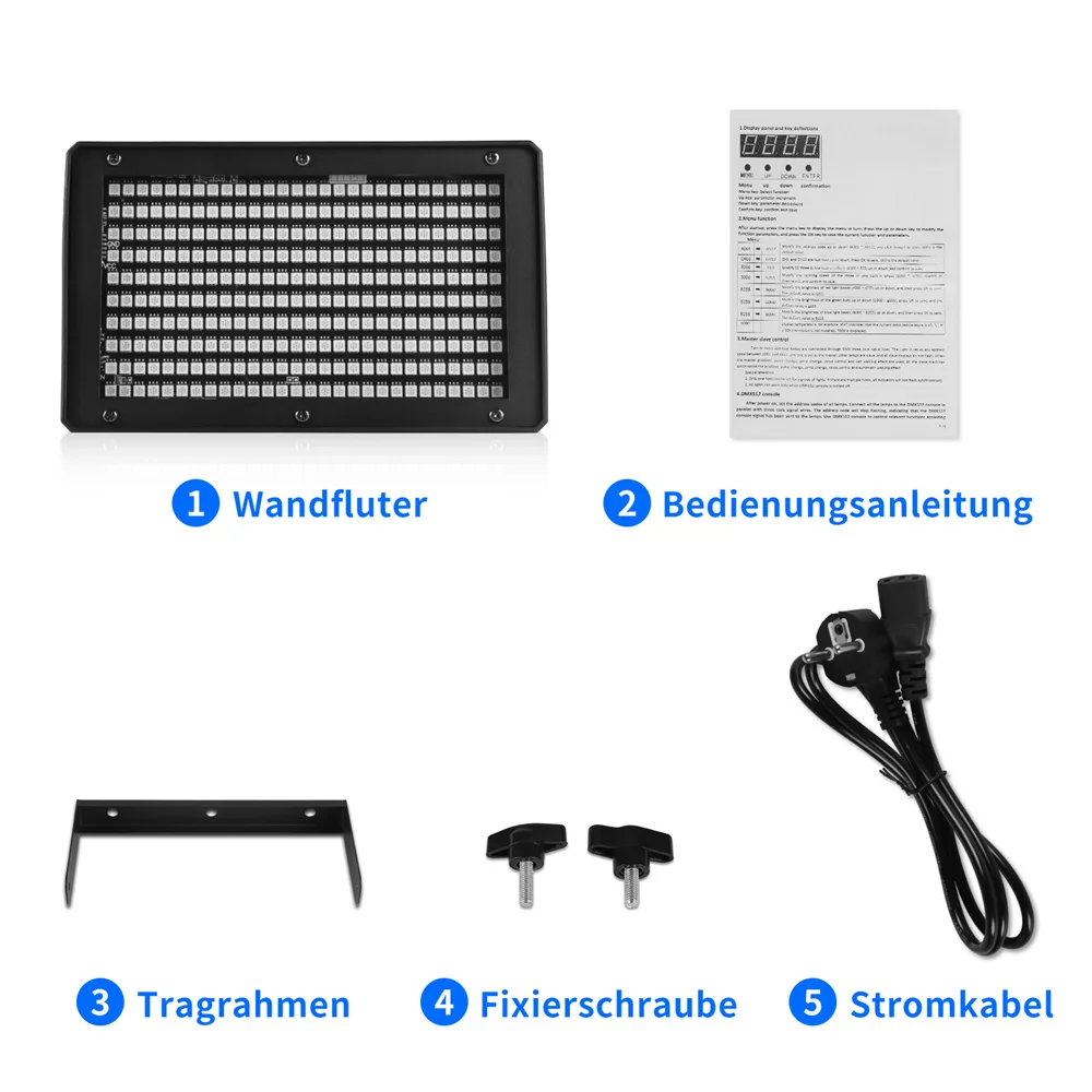 DayFlicker LED Strobe Lights RGB DJ Disco Lights Flash Party Lighting DMX Control for Wedding Xmas Birthday Club Live Concert