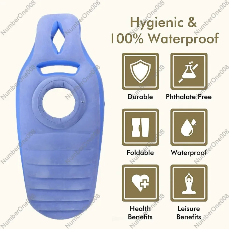 بولي كلوريد الفينيل نفخ فراش السباحة المياه النساء الحوامل الاستلقاء على المرتبة سرير عائم الصيف في الهواء الطلق الشاطئ النوم