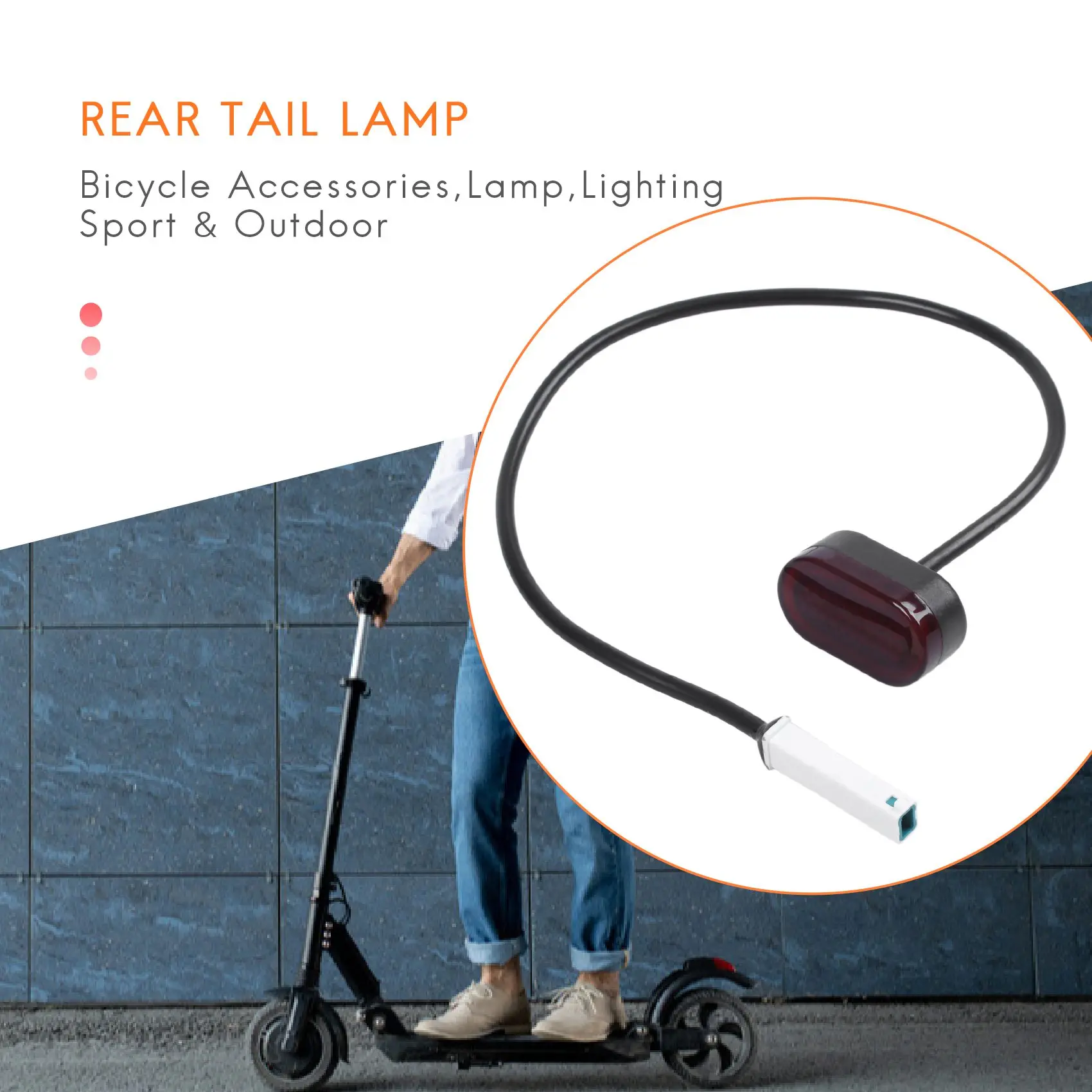 

Задний фонарь стоп-сигнала с линией для электрического скутера Xiaomi Mijia M365 M187-L94A