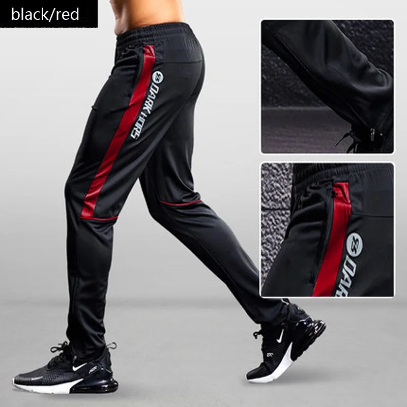 NONE Männer Sport Hosen Laufhose Mit Zipper Taschen Fußball Training Jogging Sport Hosen Fitness Fußball Leggings Jogginghose 5