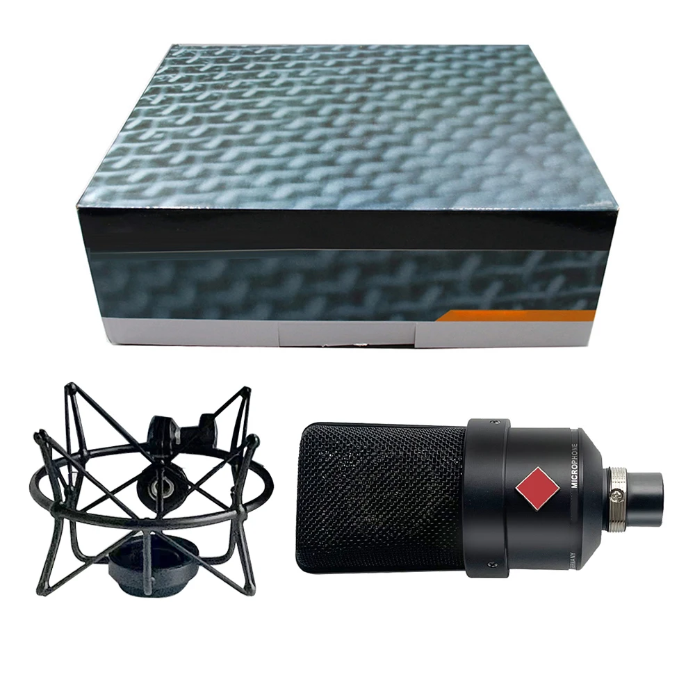 Tml 103 microfone condensador de estúdio, conector xlr com fio de metal, baixo ruído, cristal-transparente, instrumento vocal, gravação, uso em palco