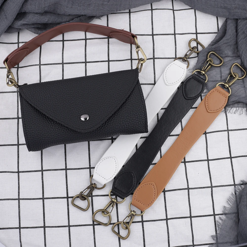 Short Shoulder Strap Obag Handle PU Leather Handbag Strap DIY Replacement Bag Short Straps High Quality Handbags Accessories