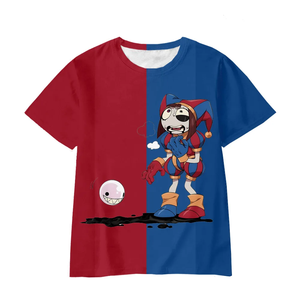 The Amazing Digital Circus 3D Printed Tshirt per Boy Girl custom Cartoon Kids t-shirt manica corta Fashion Boys Tops Girls