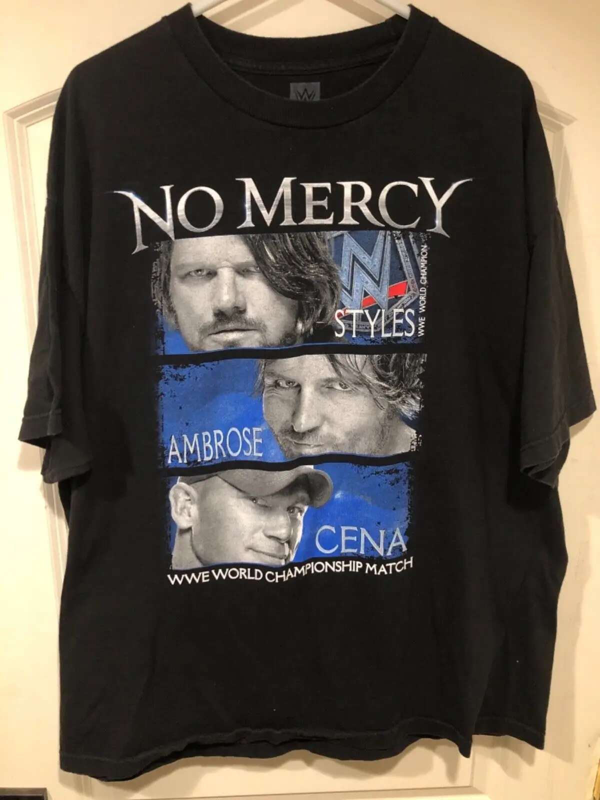 

No Mercy 2016 “I Was There” AJ Styles Dean Ambrose John Cena T-Shirt