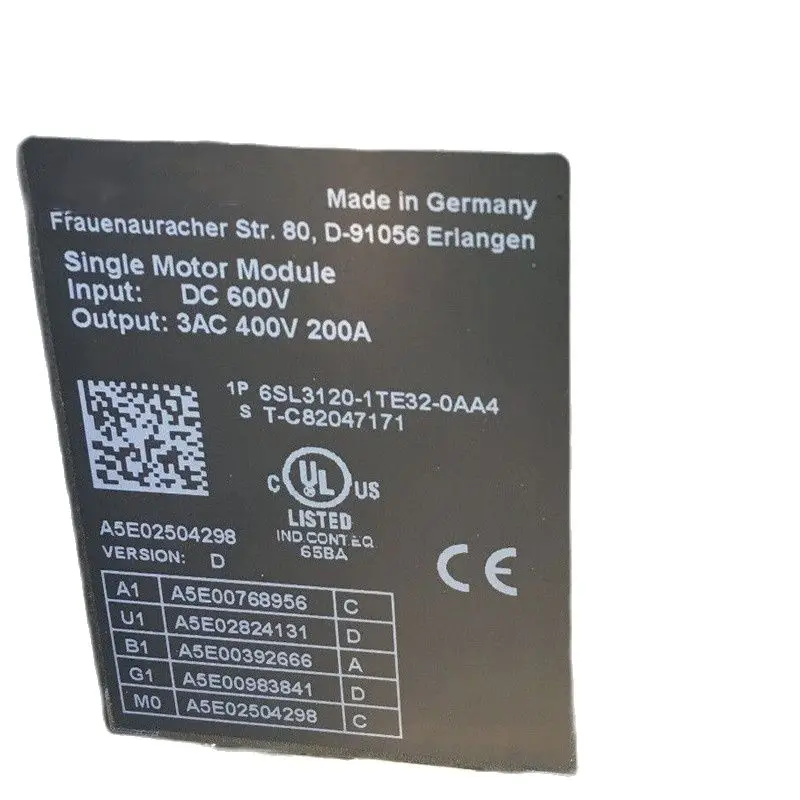 Module 6SL3120-1TE32-0AA4 In Stock