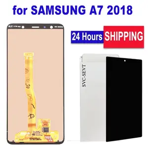 Bilashmart High Quality AMOLED LCD Replacement Samsung A7 2018 Touch Screen Display SM A750F SM A750FN SM A750G