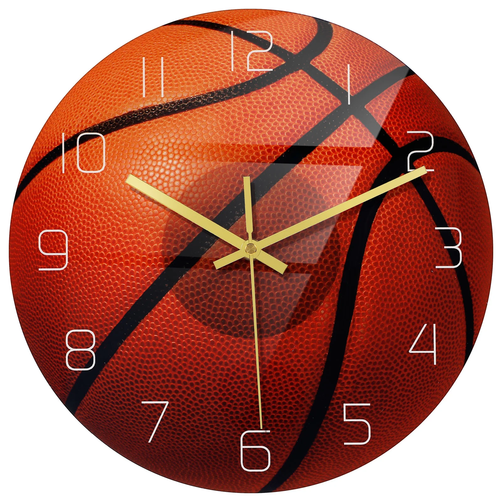 

Ball Design Wall Clock for Home Clocks Water Proof Footable Mute Hanging Office Basket