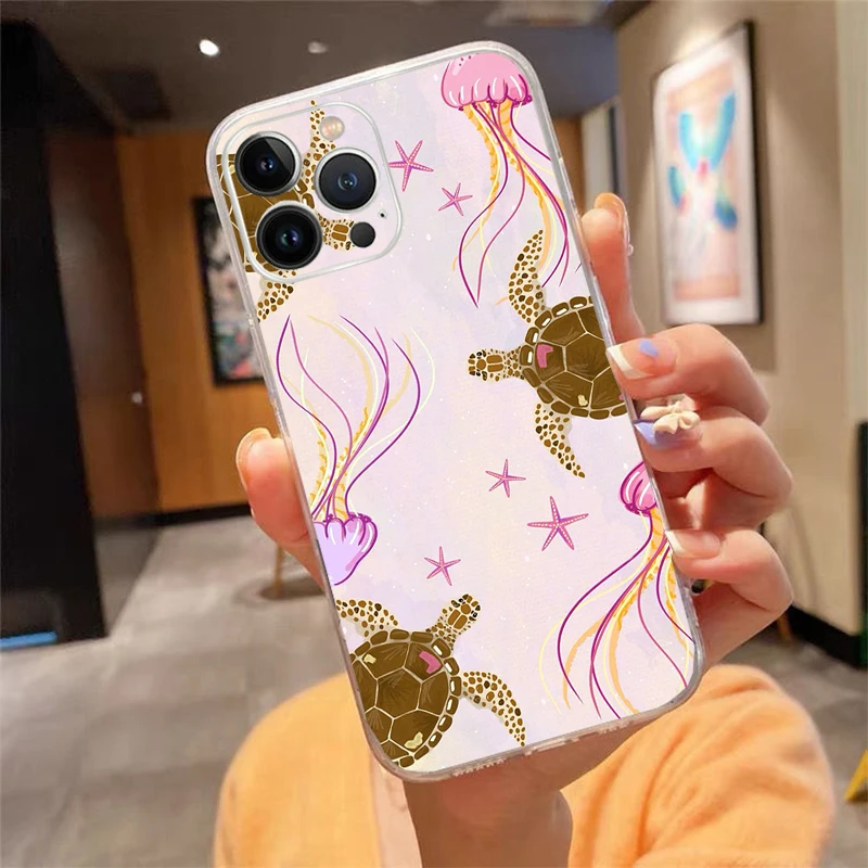 

Sea Turtles Phone Case Carcasa Funda For iPhone 17 Pro Max Air 16 15 14 13 Pro Max 15 16 Pro 15Plus Case