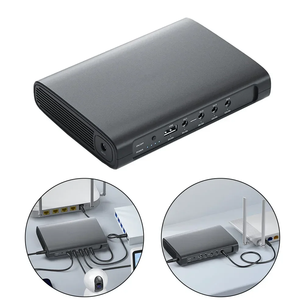 

Multi-function Mini UPS Battery Backup Output Uninterruptible Power Supply Charger For 5V 9V 12V Devices For Wifi IP Cam