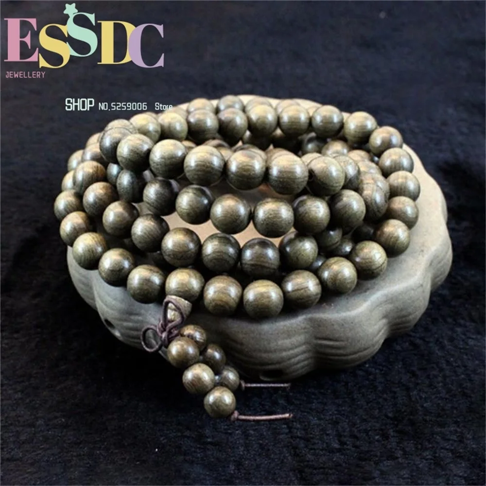 

Chinese Sichuan Golden Phoebe Hand String Buddhist 108 Prayer Men's Bracelet Buddha Beads Playing Hard Wood Wholesale