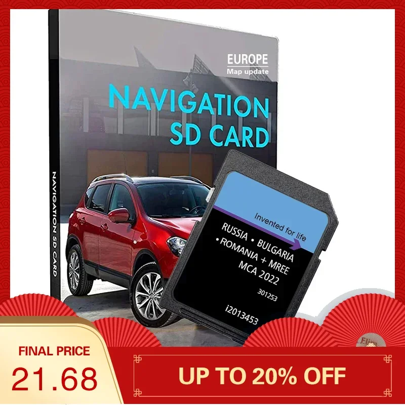 

MCA 2022 Sat Nav GPS Navigation SD Card for Ford Mondeo Kuga Car Cover East Europe RU BG RO Maps Sat Nav Accessories