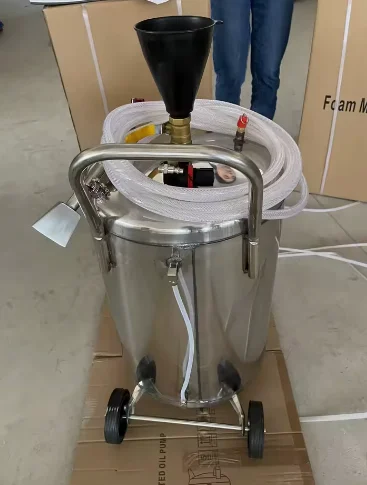 Portable Movable Stainless‑Steel 80/40/20L Spraying‑Foaming Pressure Foam Tank for Car Washing Machine