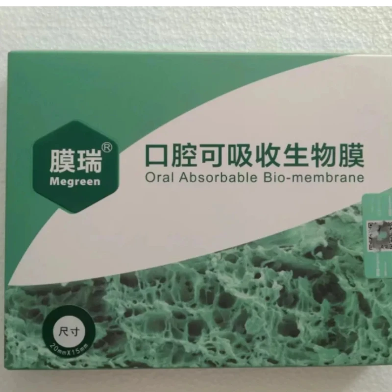1 doos Tandheelkundige Materiaal Poeder Periosteum Implantaat Reparatie Membraan Orale Absorbeerbare Bio-membraan Gecalcineerd Bot Orale Planten Materiaal