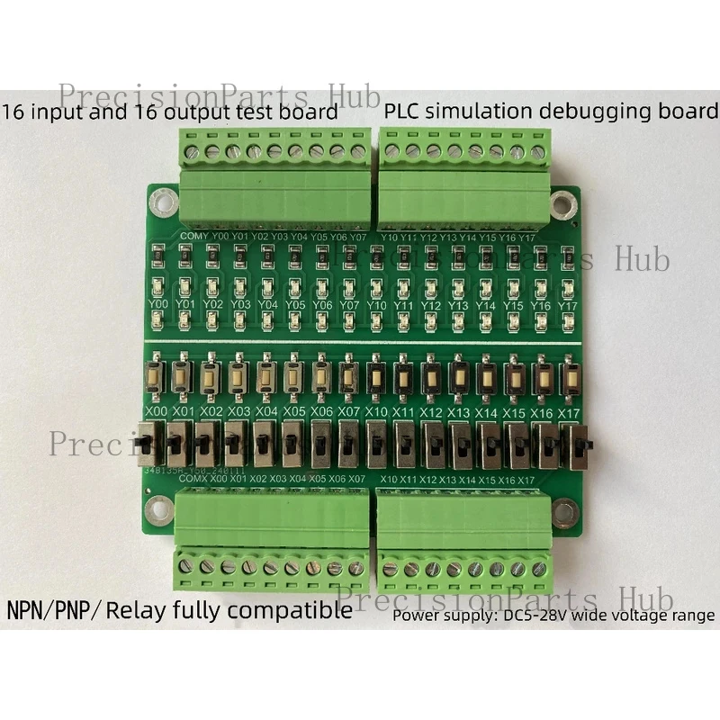 PLC Debug Simulation 16-Channel Input And Output Test Board Key Toggle Switch Quantity Learning Module
