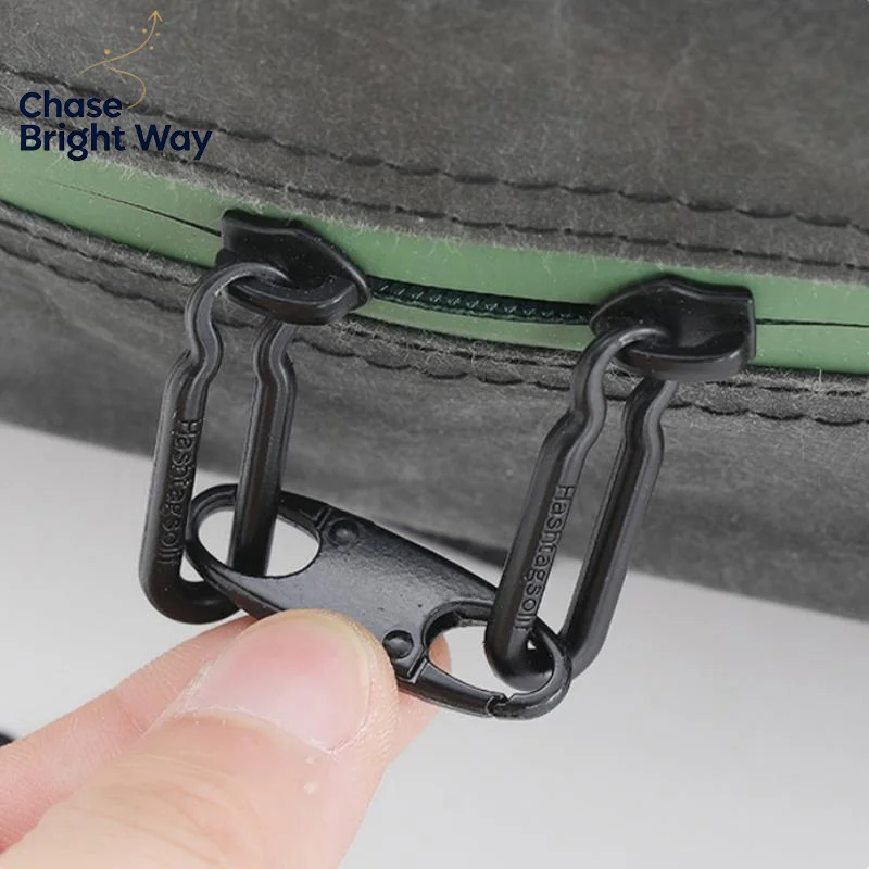 2Pcs Zipper Clip Theft Deterrent Double Opening Zippers Pull Replacement Detachable Zipper Connectors Zipper Lock Carabiner Clip