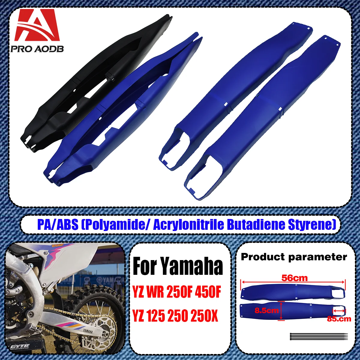 

For YAMAHA WR250F WR450F Motocross Swingarm Swing Arm Protector 2008-2024 YZ125 YZ125X YZ250 YZ250F YZ250X YZ250FX YZ450F 450FX