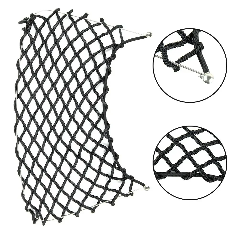 Car Back Rear Mesh Trunk Seat Elastic String Net Tuck Net String Bag Pocket For Benz Smart Fortwo 451 2009-2014