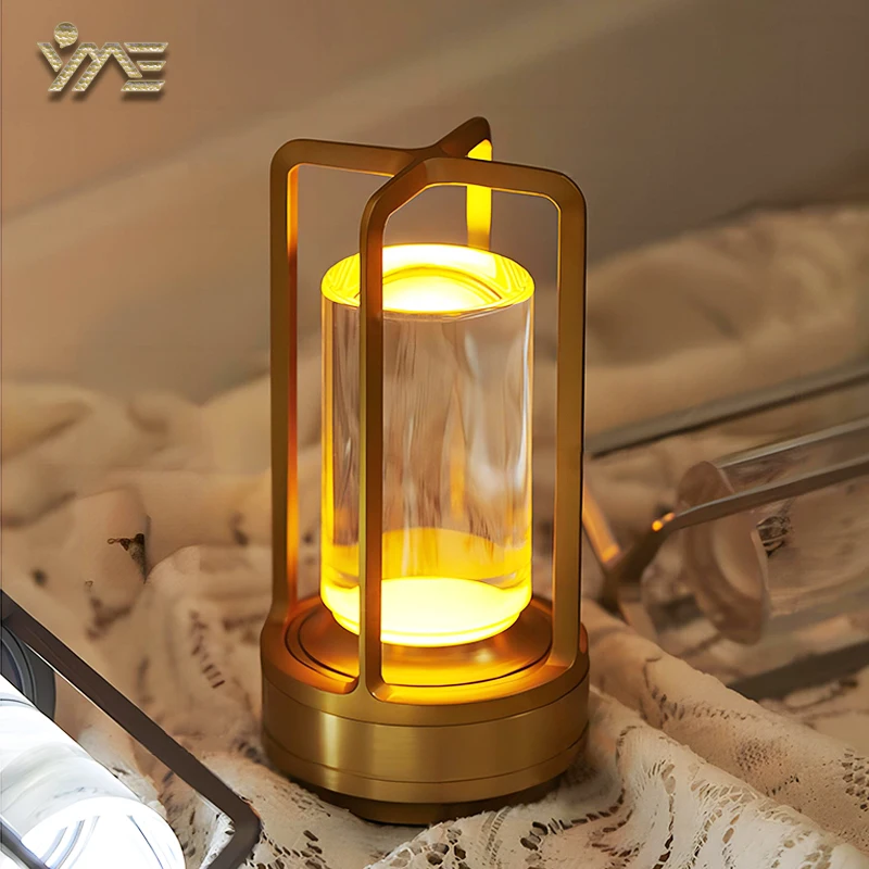 Study Eye Protection Table Lamp LED Night Light 3 Modes Indinite Dimming Sleeping Lamp Bedroom Decoration Camping Outdoor Light