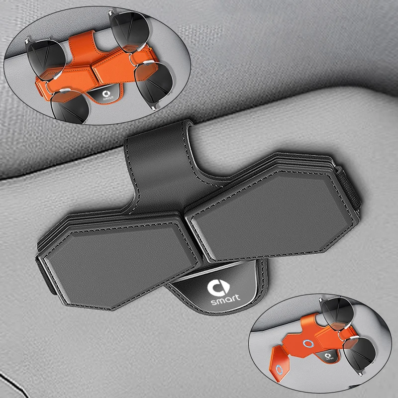 

Car Glasses Clip Sun Visor Sunglasses Holder For Mercedes Benz Smart Fortwo 451 450 453 Forfour EQ ROADSTER Coupe Accessories