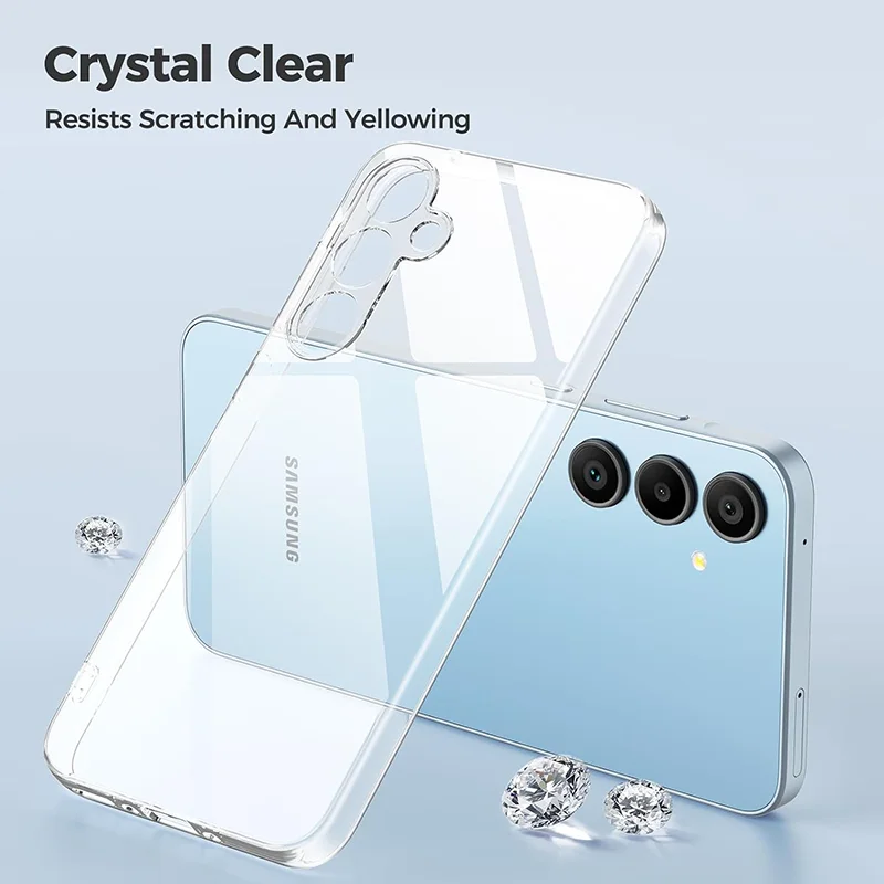 Ultra cienkie, luksusowe, matowe, silikonowe etui dla Samsung Galaxy A55 A35 A25 A15 A05 A05S 5G Black Slim Frosted Back Cover ﻿ — zdjęcie 6