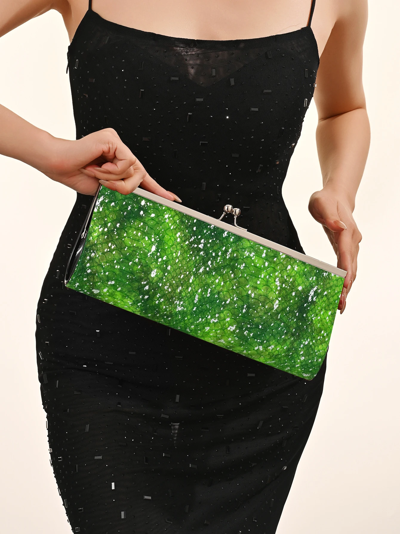 

Classic Textured Animal Skin Pattern Coin Purse, Clutch Purse Evening Bag for Women,Dinner/Banquet,Best Gift For Women's Clip