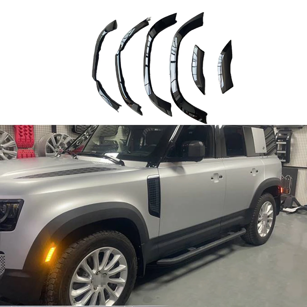 

Wide Wheels Tires Accessories Car Accessories Black Wheel Arch With Led Light For Land Rover Defender 2020 2022 2023 Car Fender