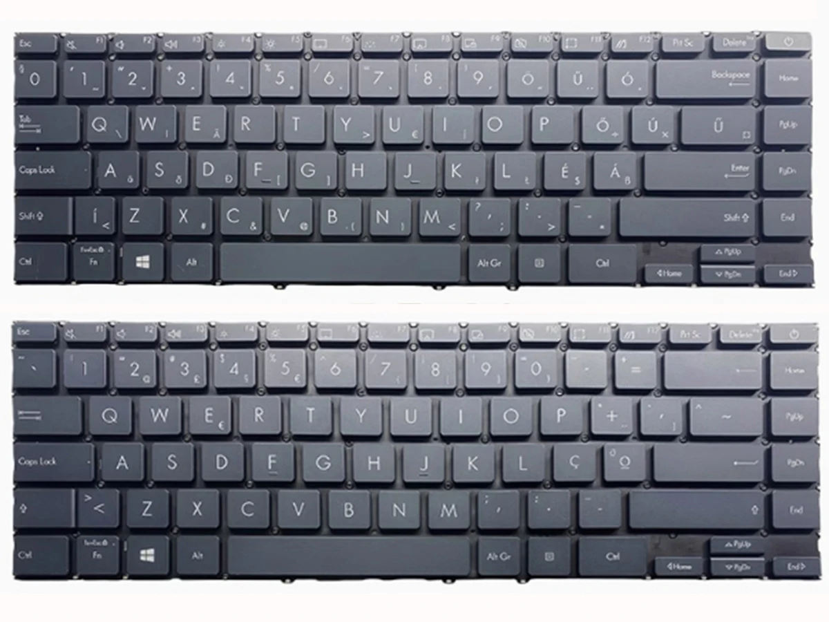 Hungarian Portuguese Spanish UK Keyboard for ASUS ZenBook 13 UX325 UX325J UX325JA UX325EA UX325E UX325EA U3700 UXF3000E BACKLIT