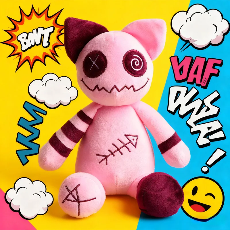 Neue Zombie Katze Plüsch Spielzeug Lustige Sitzende Katze Puppe Weiche Dekoration Ornamente Haut-freundliche Begleiter Puppe Geschenke Für freunde