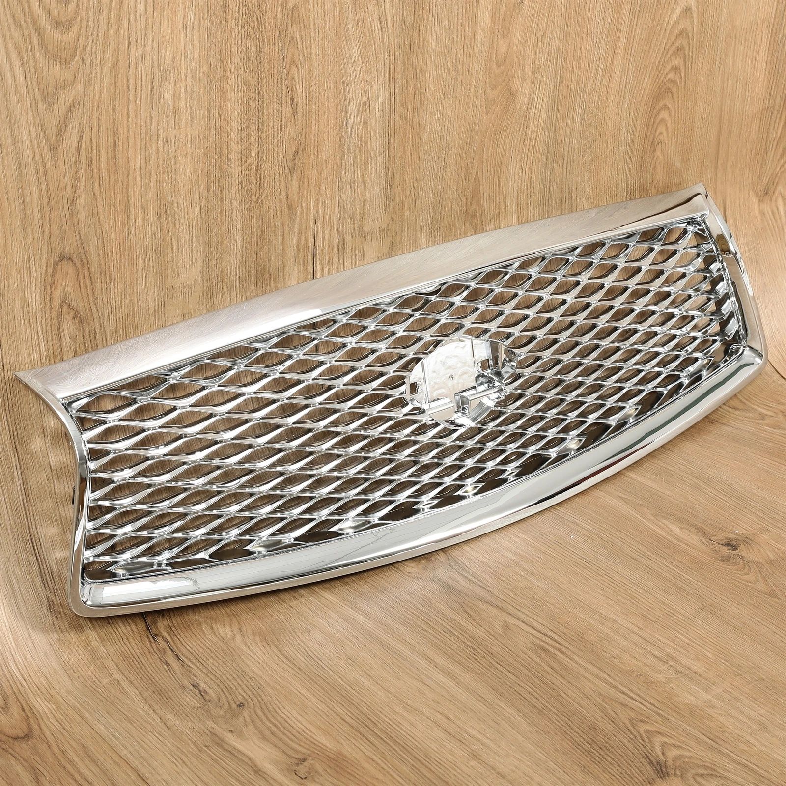 

Chrome Front Bumper Upper Grille Grill For Infiniti Q50 2014 2015 2016 2017