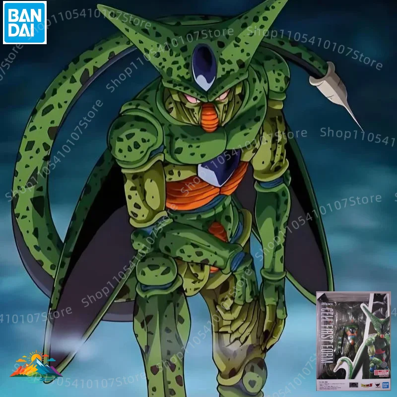 

Коллекционная аниме-фигурка Bandai S.H.Figuarts Dragon Ball Z Cell First Form, 17 см, подвижная, в оригинальной коробке, подарок
