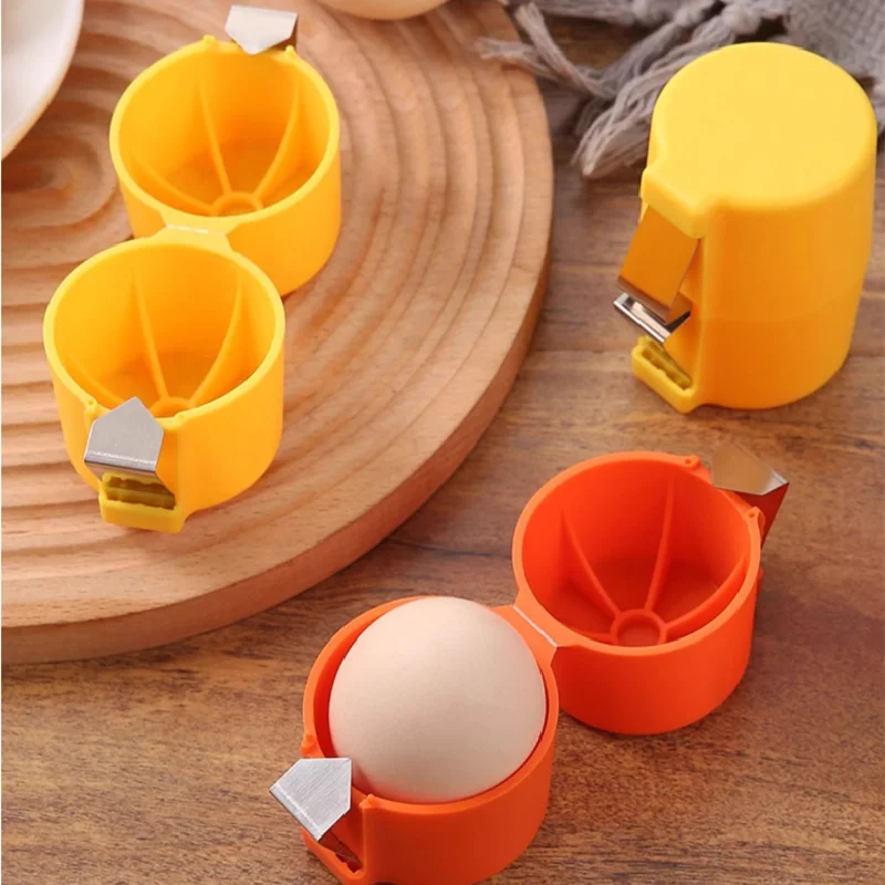 Household Egg Shell Separator Kitchen Food Grade Egg White Separator Stainless Steel Tablet Egg Opener Universal Baking Tools