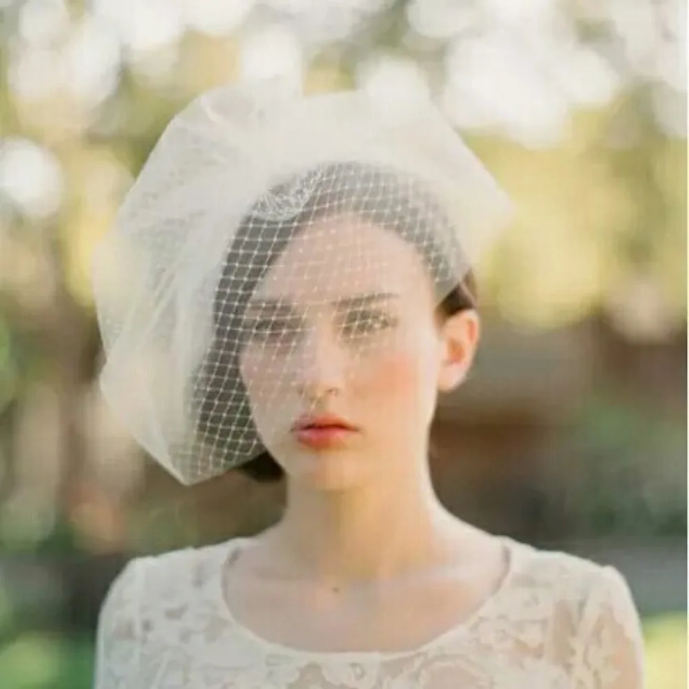Simple Short Soft Tulle Blusher Veils Bridal Wedding Party Bride to be Marrige Accessories