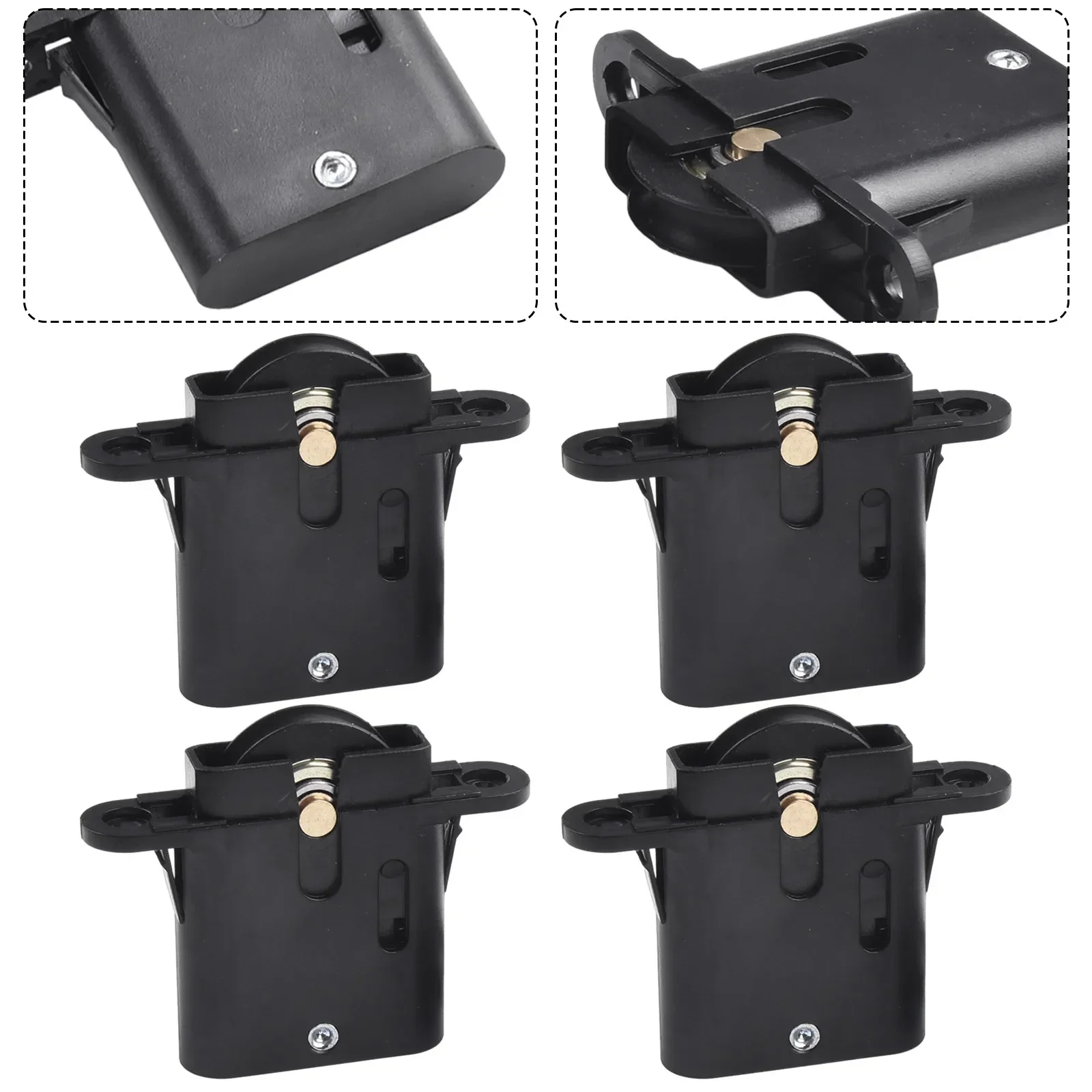 Practical Cupboard Door Rollers Security Adjustable Innovative Nylon Quick Insert Rustproof Screen Stainless Steel