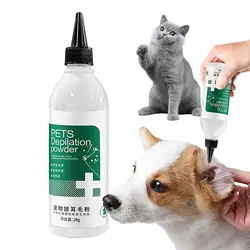 Dog Ear Powder Dog Ear Plucking Powder Painless Hair Removal Powder Dog Ear Solution Ear Plucking Powder Treats Infected Dog Ear