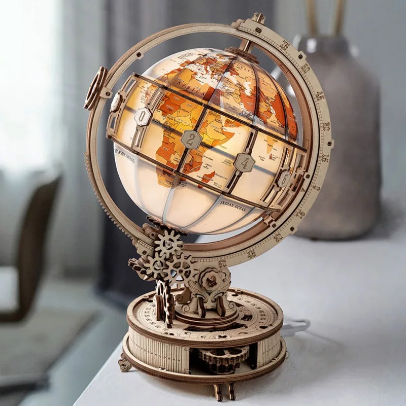 

Earth Instrument Figures Small Night Lamp Three-Dimensional Building Blocks Puzzle Model Adult DIY Assembled Toys Birthday Gift