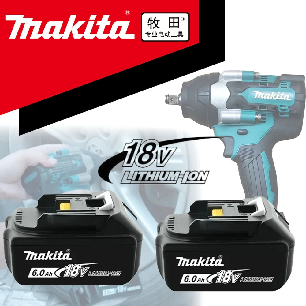 

Brand new 18V 6Ah Makita original genuine battery for MAKITA tool BL1830B BL1850B BL1850 BL1840 BL1860 BL1815 Tool DTW700