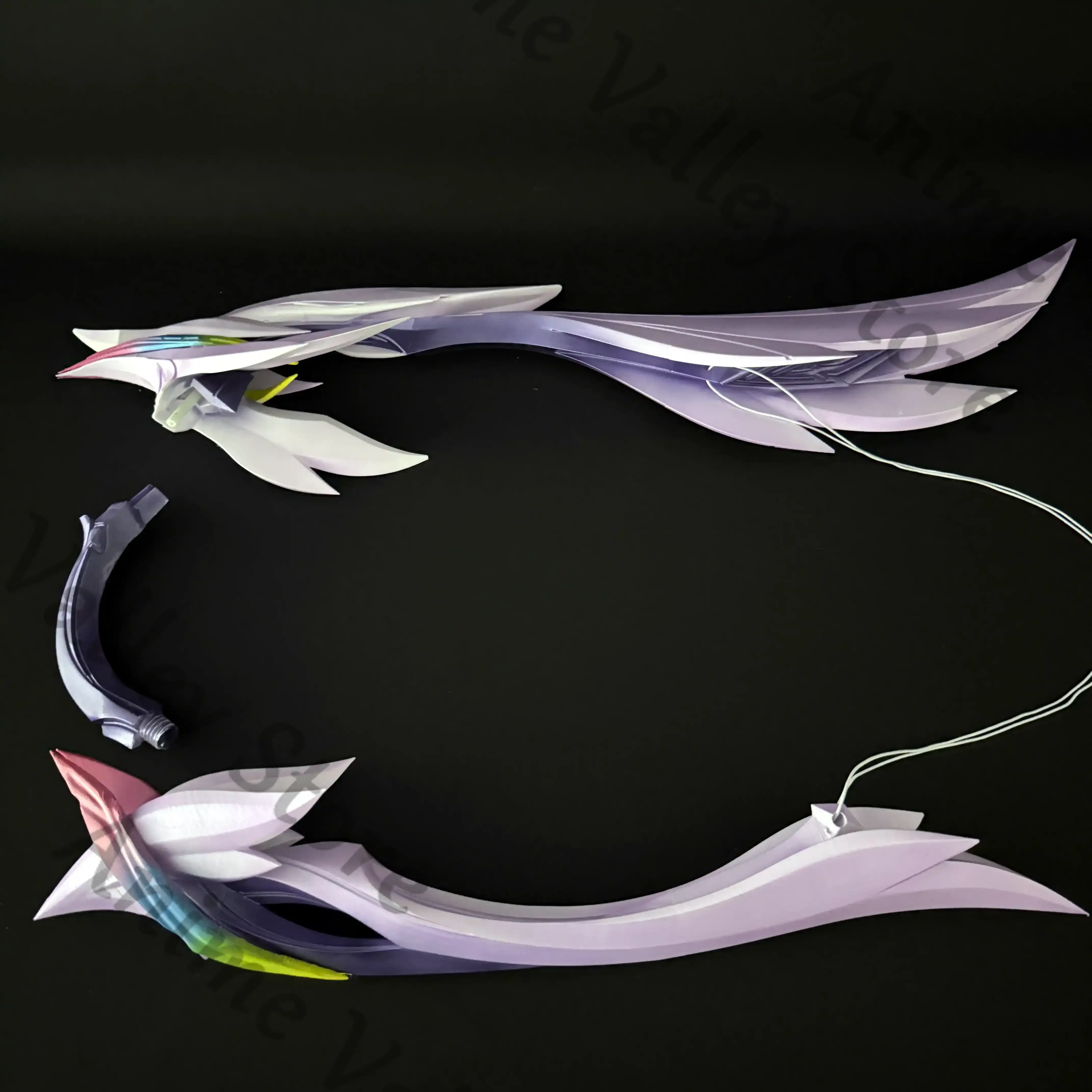 أنيمي هونكاي: ستار السكك الحديدية سيرين تأثيري القوس والسهم الدعامة الكرتون معدات الأسلحة الحصرية يمكن توهج هالوماس الدعائم عيد الميلاد