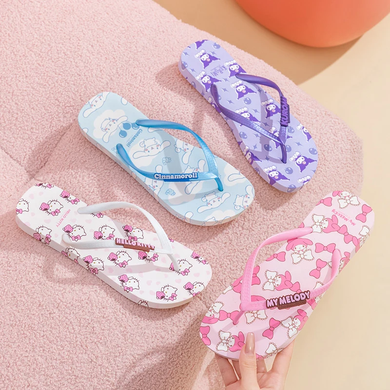 

Summer Cute Cartoon Print Children's Parent-Child Flip-Flops Non-Slip Outdoor Beach Home Sandals