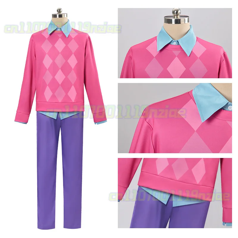 Dämonenjäger von KPop Saja Jungen Cosplay Baby Kind Männer Perücke Hut Tuch Party Verkleidung Outfit Anzug Halloween Rollenspiel Kostüm Karneval