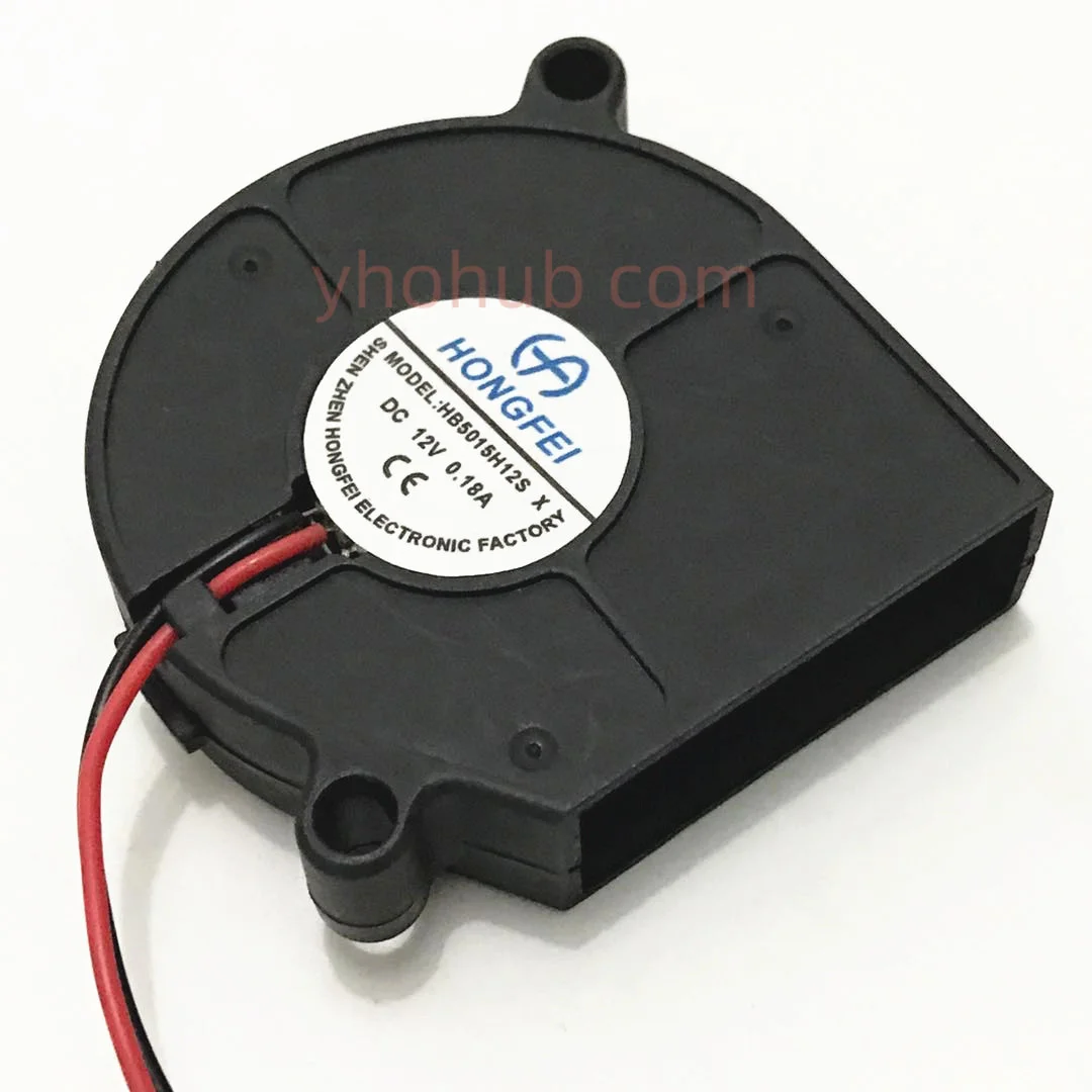 

HONGFEI HB5015H12S-X DC 12V 0.18A 50x50x15mm 2-Wire Server Blower Fan