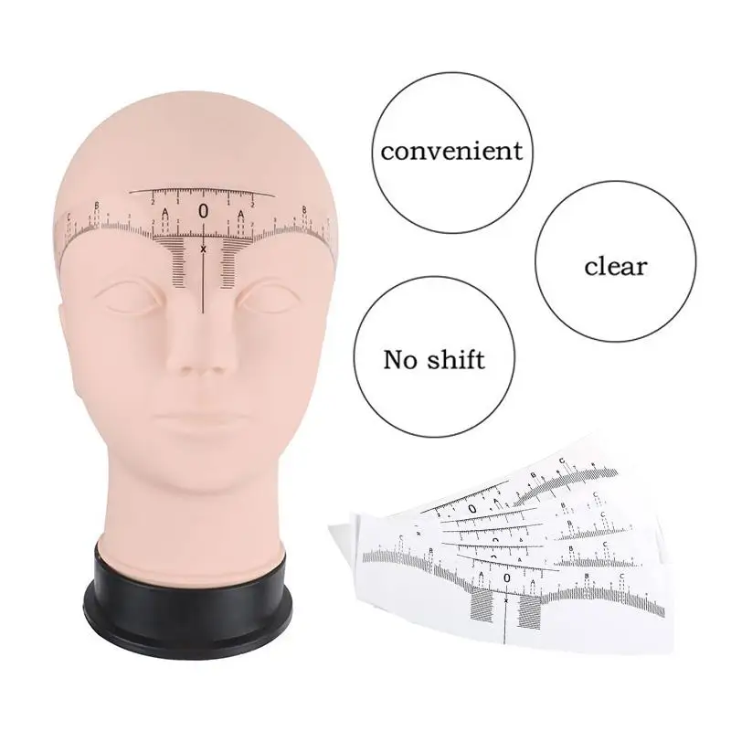 

HUA 10 Pcs Disposable Tattoo Eyebrow Ruler Sticker Microblading Tattoo Measurement Guide Tools For Permanent Makeup Tattoo Tools